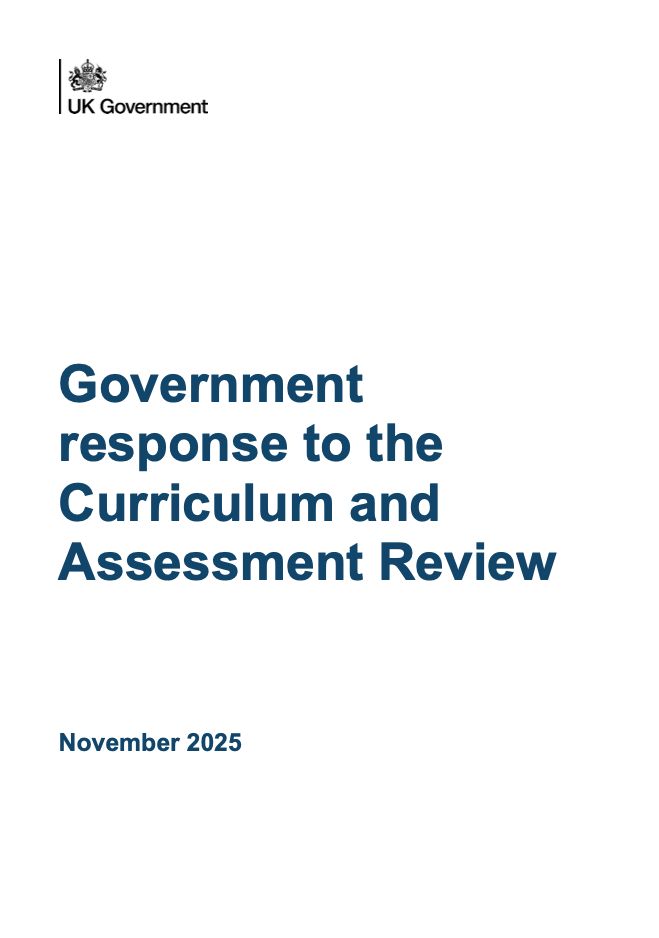 Government response to the Curriculum and Assessment Review