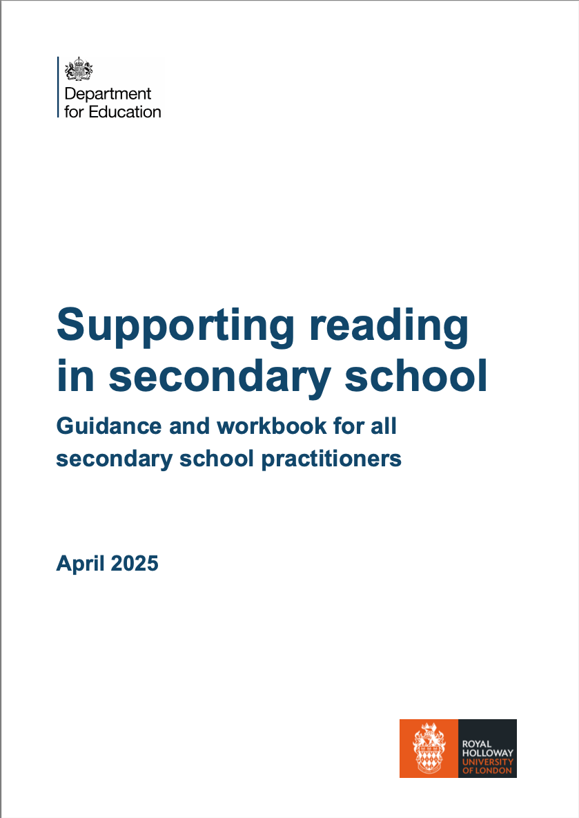 Summary of the DfE training package: Supporting reading in secondary schools